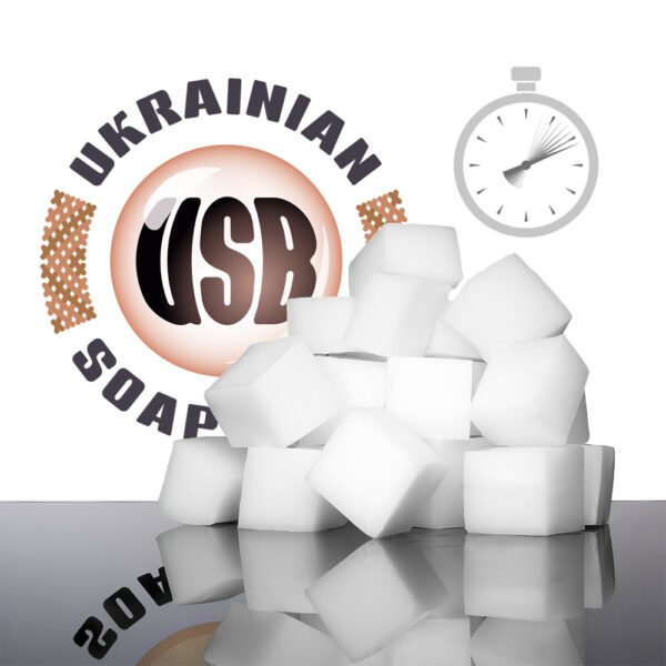 Швидкозастигаюча мильна основа UkrainianSoapBase PRO-W біла, SLS Free (Україна)